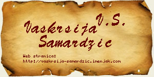 Vaskrsija Samardžić vizit kartica